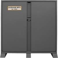 Durham Manufacturing JSC-246061-94T-D719 Armoire de rangement avec tablettes pour le chantier, Acier, 47,5 pi³, Gris