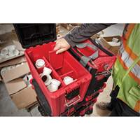 Milwaukee 48-22-8422 Coffre &agrave; outils compact Packout, 10" x 16-1/5" x 13", Noir/Rouge