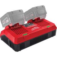 Milwaukee 48-59-1802 M18 Dual Bay Simultaneous Rapid Charger, 18 V, Lithium-Ion