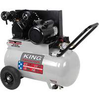 King Canada KC-2051H2 Compresseur &agrave; air, &eacute;lectrique, 20 gal. (24 gal. US), 150 PSI, 120/1/240/1 V