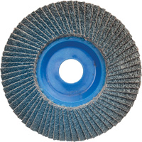 BlueFire™ R884P Coarse Grit Flap Disc, 5" x 7/8", Type 27, 60 Grit, Zirconia Alumina  UAJ184 | TENAQUIP