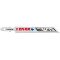 Lenox 1991571 Lame de scie sauteuse pour coupe de m&eacute;tal, Bim&eacute;tal, Tige en T, 3-5/8" lo, 6 dents par pouce