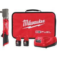 Milwaukee 2565-22 M12 Fuel Right Angle Impact Wrench with Pin Detent Kit, 12 V, 1/2" Socket