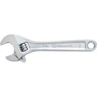 Adjustable Wrench, 12" L, 1-1/2" Max Width, Chrome  UAJ348 | TENAQUIP