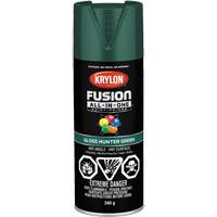 Krylon Industrial 427890007 Peinture &agrave; pulv&eacute;riser tout en un Fusion, Vert chasseur, Brillant, 12 oz, Canette a&eacute;rosol