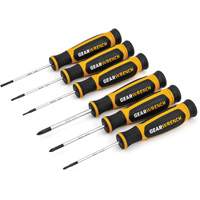Gearwrench 80055H Mini Phillips&reg;/Slotted Dual Material Screwdriver Set, 6 Pcs.