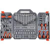 Crescent CTK180 Jeu d'outils m&eacute;triques/SAE de qualit&eacute; professionel &agrave; 6 pans et &agrave; prise 3/8"