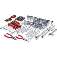 Crescent CTK180 Jeu d'outils m&eacute;triques/SAE de qualit&eacute; professionel &agrave; 6 pans et &agrave; prise 3/8"