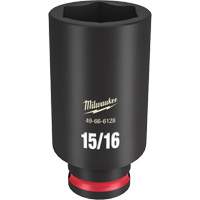 Milwaukee 49-66-6128 Shockwave Impact Duty Socket, Power, 15/16", 3/8" Drive, 6 Points, Deep