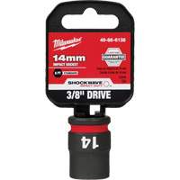 Milwaukee 49-66-6138 Douille Shockwave Impact Duty, Puissance, 14 mm, Prise 3/8", 6 pans