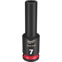 Milwaukee 49-66-6149 Shockwave Impact Duty Socket, Power, 7 mm, 3/8" Drive, 6 Points, Deep