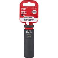 Milwaukee 49-66-6224 Shockwave Impact Duty Socket, Power, 5/8", 1/2" Drive, 6 Points, Deep