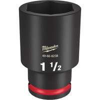 Milwaukee 49-66-6238 Douille Shockwave Impact Duty, Puissance, 1-1/2", Prise 1/2", 6 pans, Profond