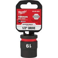 Milwaukee 49-66-6251 Douille Shockwave Impact Duty, Puissance, 19 mm, Prise 1/2", 6 pans