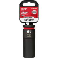 Milwaukee 49-66-6280 Douille Shockwave Impact Duty, Puissance, 19 mm, Prise 1/2", 6 pans, Profond