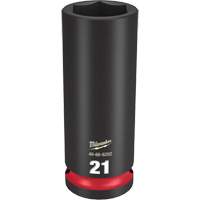 Milwaukee 49-66-6282 Douille Shockwave Impact Duty, Puissance, 21 mm, Prise 1/2", 6 pans, Profond