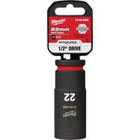 Milwaukee 49-66-6283 Douille Shockwave Impact Duty, Puissance, 22 mm, Prise 1/2", 6 pans, Profond