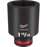 Milwaukee 49-66-6354 Shockwave Impact Duty Socket, Power, 1-15/16", 3/4" Drive, 6 Points, Deep