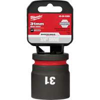 Milwaukee 49-66-6369 Shockwave Impact Duty Socket, Power, 31 mm, 3/4" Drive, 6 Points