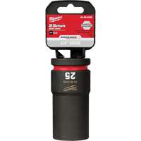 Milwaukee 49-66-6400 Shockwave Impact Duty Socket, Power, 25 mm, 3/4" Drive, 6 Points, Deep