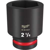 Milwaukee 49-66-6521 Shockwave Impact Duty Socket, Power, 2-1/4", 1" Drive, 6 Points