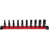 Milwaukee 49-66-7001 Shockwave Impact Duty SAE 6 Point Socket Set, 14 Pcs, Impact, 1/4" Drive Size, Deep