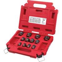 Milwaukee 49-66-7005 Jeu de douilles SAE &agrave; 6 pans Shockwave Impact Duty, 12 Mcx, Chocs, Prise de 3/8"