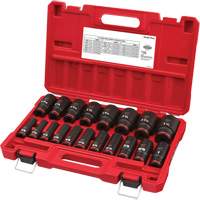 Milwaukee 49-66-7012 Jeu de douilles SAE &agrave; 6 pans Shockwave Impact Duty, 19 Mcx, Chocs, Prise de 1/2", Profond