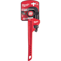 Milwaukee 48-22-7112 Pipe Wrench, 2" Jaw Capacity, 12" Long, Powder Coated Finish, Ergonomic Handle