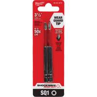Milwaukee 48-32-4670 Embout de tournevis Shockwave Impact Duty, Carr&eacute;e, Embout #1, Prise 1/4", Longueur 3-1/2"