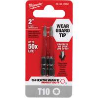Milwaukee 48-32-4982 Embout de tournevis Shockwave Impact Duty, Torx, T-10, Prise 1/4"