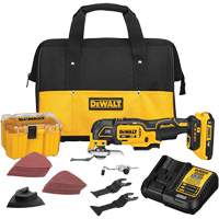DEWALT DCS356D1 Ensemble pour outil polyvalent oscillant sans balai et sans fil &agrave; 3 vitesses XR, 20 V, Lithium-ion