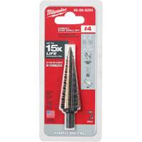 Milwaukee 48-89-9284 Foret &eacute;tag&eacute;, 3/16"/#4 - #4/7/8", Incr&eacute;ments de 1/32", Acier rapide au cobalt