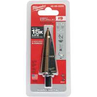 Milwaukee 48-89-9289 Foret &eacute;tag&eacute;, 7/8"/#9 - #9/1-1/8", Incr&eacute;ments de 1/32", Acier rapide au cobalt