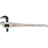 Milwaukee 48-22-7182 Cl&eacute; &agrave; tuyau coud&eacute;e en aluminium, Cap des m&acirc;choires 3", Longueur 24", Fini Rev&ecirc;tement en poudre, Prise Ergonomique