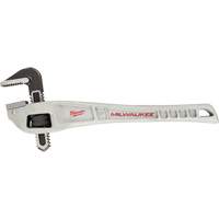 Milwaukee 48-22-7184 Aluminum Offset Pipe Wrench, 2" Jaw Capacity, 14" Long, Powder Coated Finish, Ergonomic Handle
