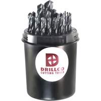 Walter Surface Technologies 400NW29 DRILLCO Nitro Heavy-Duty Jobber Length Drill Bit Set, 29 Pieces, High Speed Steel