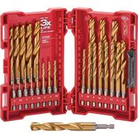 Milwaukee 48-89-4861 Shockwave Red Helix Metric Drill Bit Set, 25 Pieces, Titanium
