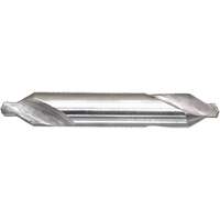 Drillco 350E012 Drillco&reg; Combined Centre Drill & Countersink, #12, 5/64" Small Diameter, 3/16" Large Diameter, High Speed Steel