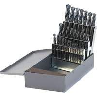 Walter Surface Technologies 300A29 DRILLCO USA Heavy-Duty Stubby Screw Machine Length Drill Bit Set, 29 Pieces, High Speed Steel