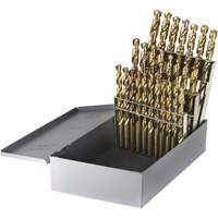 Walter Technologies Pour Surface 500A26 Jeu de forets courts USA &agrave; usage intensif DRILLCO, 26 morceaux, Cobalt