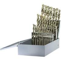 Walter Surface Technologies 500E29 DRILLCO Heavy-Duty Jobber Length Drill Bit Set, 29 Pieces, Cobalt
