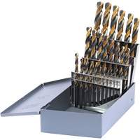 Walter Surface Technologies 800A25 DRILLCO Metric Jobber Length Drill Bit Set, 25 Pieces, High Speed Steel
