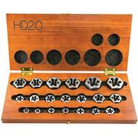 Walter Technologies Pour Surface 3350C20 Jeu de fili&egrave;res hexagonales &agrave; fileter DRILLCO, 20 Morcea