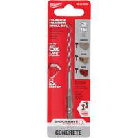 Milwaukee 48-20-9005 Shockwave Hammer Drill Bit, 3/16", Hex Shank, Carbide