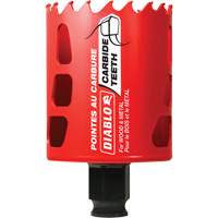Diablo DHS2250CT Wood & Metal Hole Saw, 2-1/4", 2-3/8" Depth of Cut, Carbide