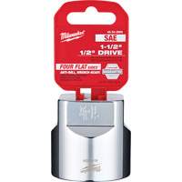 Milwaukee 45-34-2004 Prise SAE avec c&ocirc;t&eacute;s Four Flats, 1-1/2", Prise 1/2", 6 pans