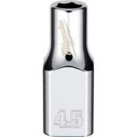 Milwaukee 45-34-4001 Douille m&eacute;trique avec c&ocirc;t&eacute;s Four Flats, 4,5 mm, Prise 1/4", 6 pans