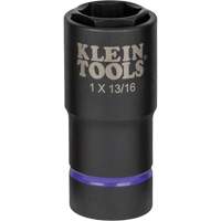 Klein Tools 66065 Douille 2-en-1, Chocs, 13/16", 6 pans