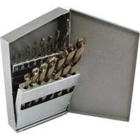 Walter Surface Technologies 090490 Triumph&reg; Jobber Length Drill Bit Set, 13 Pieces, High Speed Steel